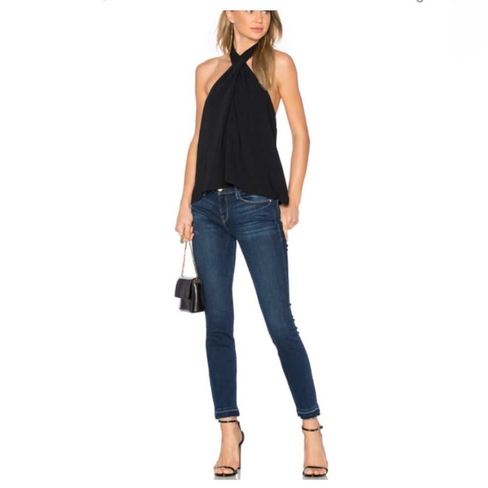 Frame - Le Skinny De Jeanne Released Cuff in Sutter, size 25